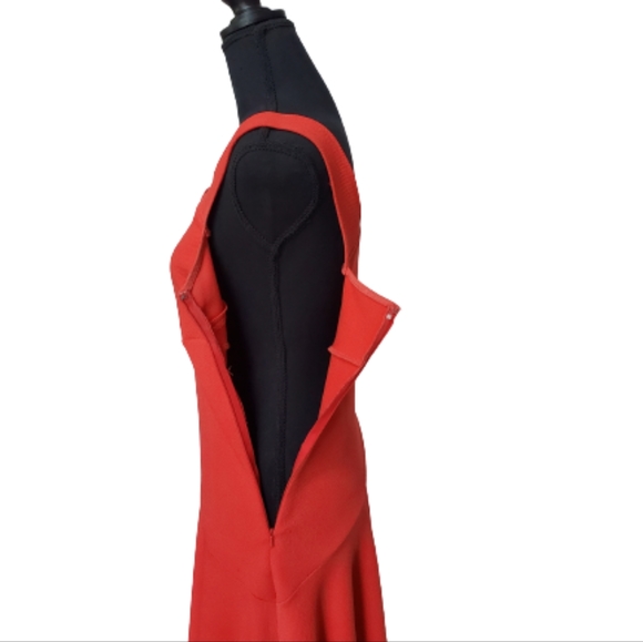 SANGRIA ASYMMETRICAL NECKLINE A-LINE DRESS ( SIZE 6) - Picture 5 of 7